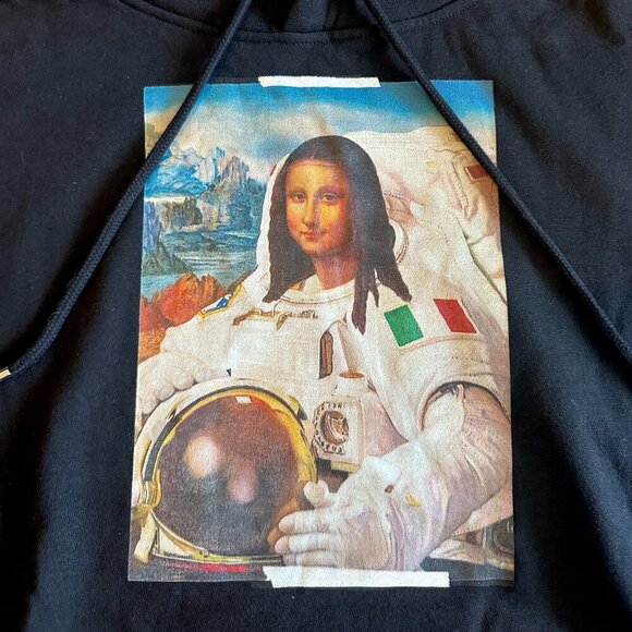 NWT UrbanCooLab Lemonardo Moona Lisa Black Hoodie - Picture 11 of 13